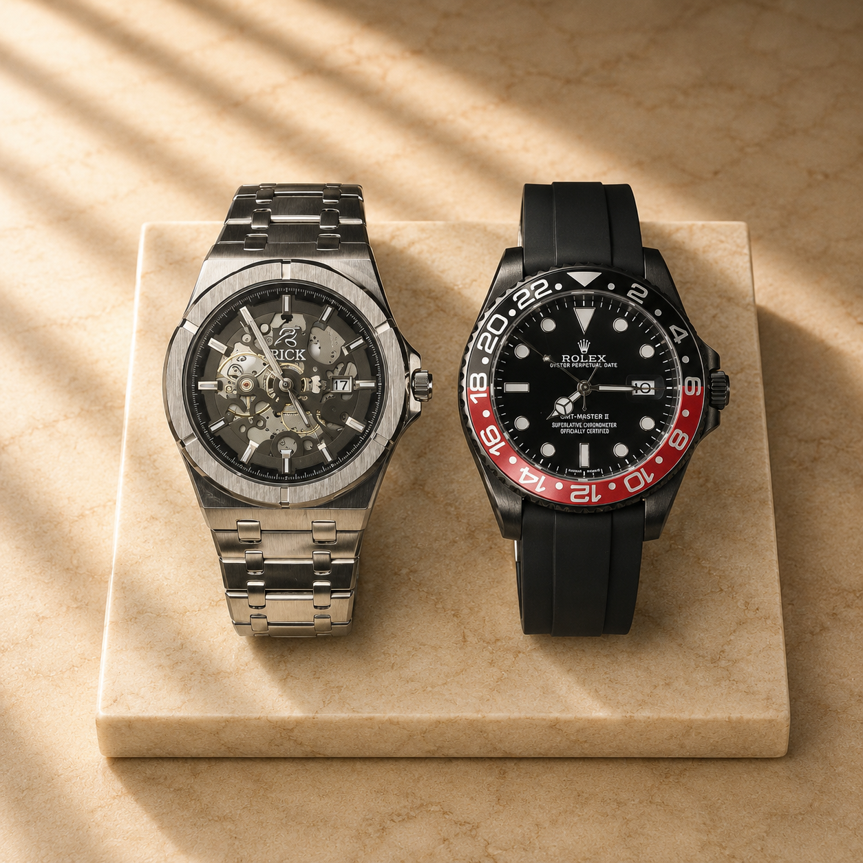 Skeleton + GMT Sport Watch Bundle – Buy 1 Get 1 FREE