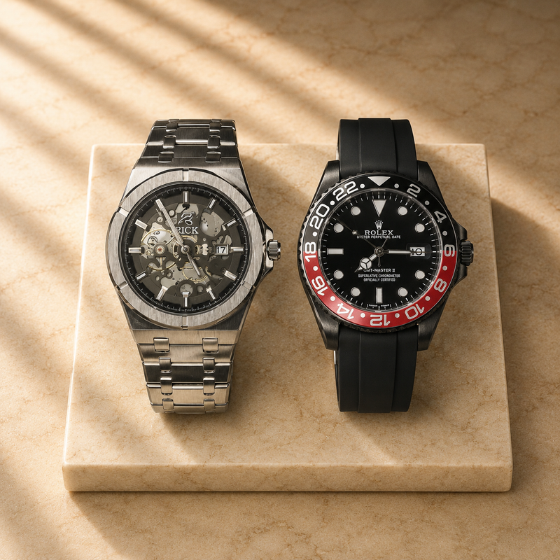 Skeleton + GMT Sport Watch Bundle – Buy 1 Get 1 FREE