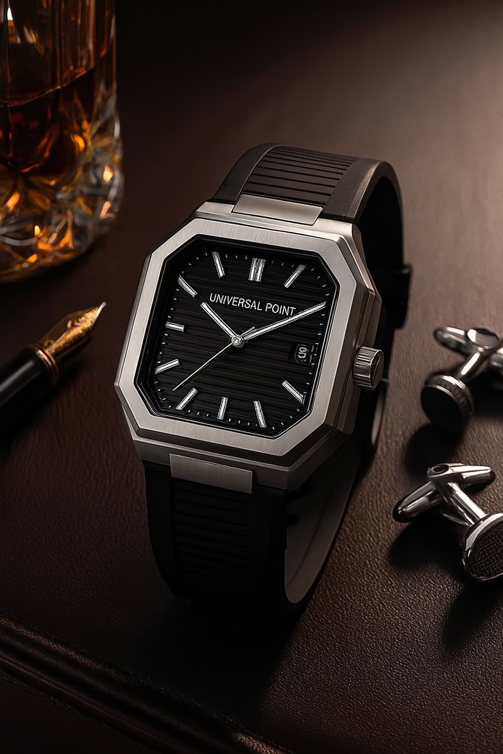 Universal Point UP 1988 Square Dial Watch