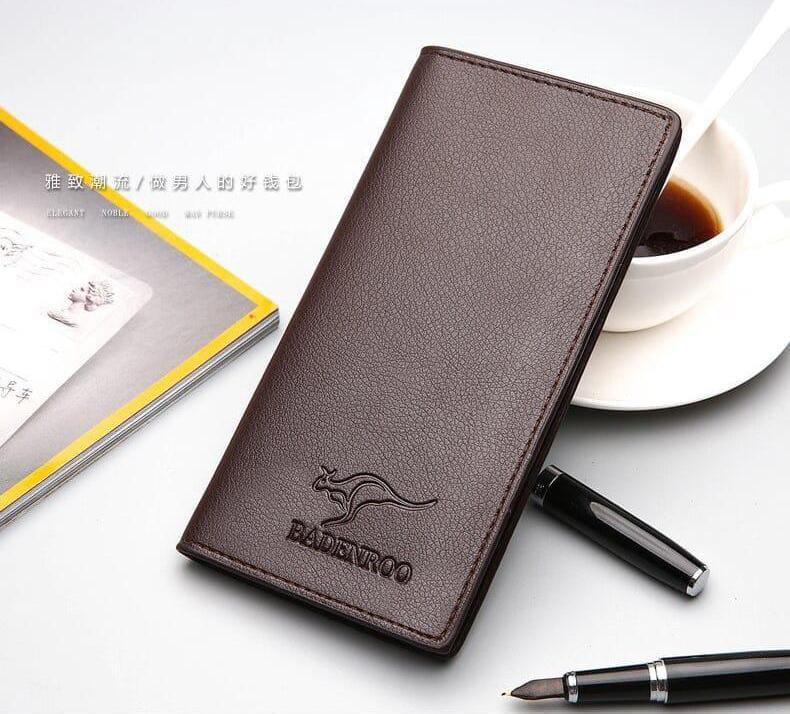 Men’s Genuine Leather Bi-Fold Wallet – Classic Slim Design Durable Everyday Carry Wallet