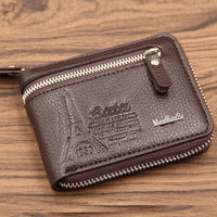 Black PU Leather Wallet for Men