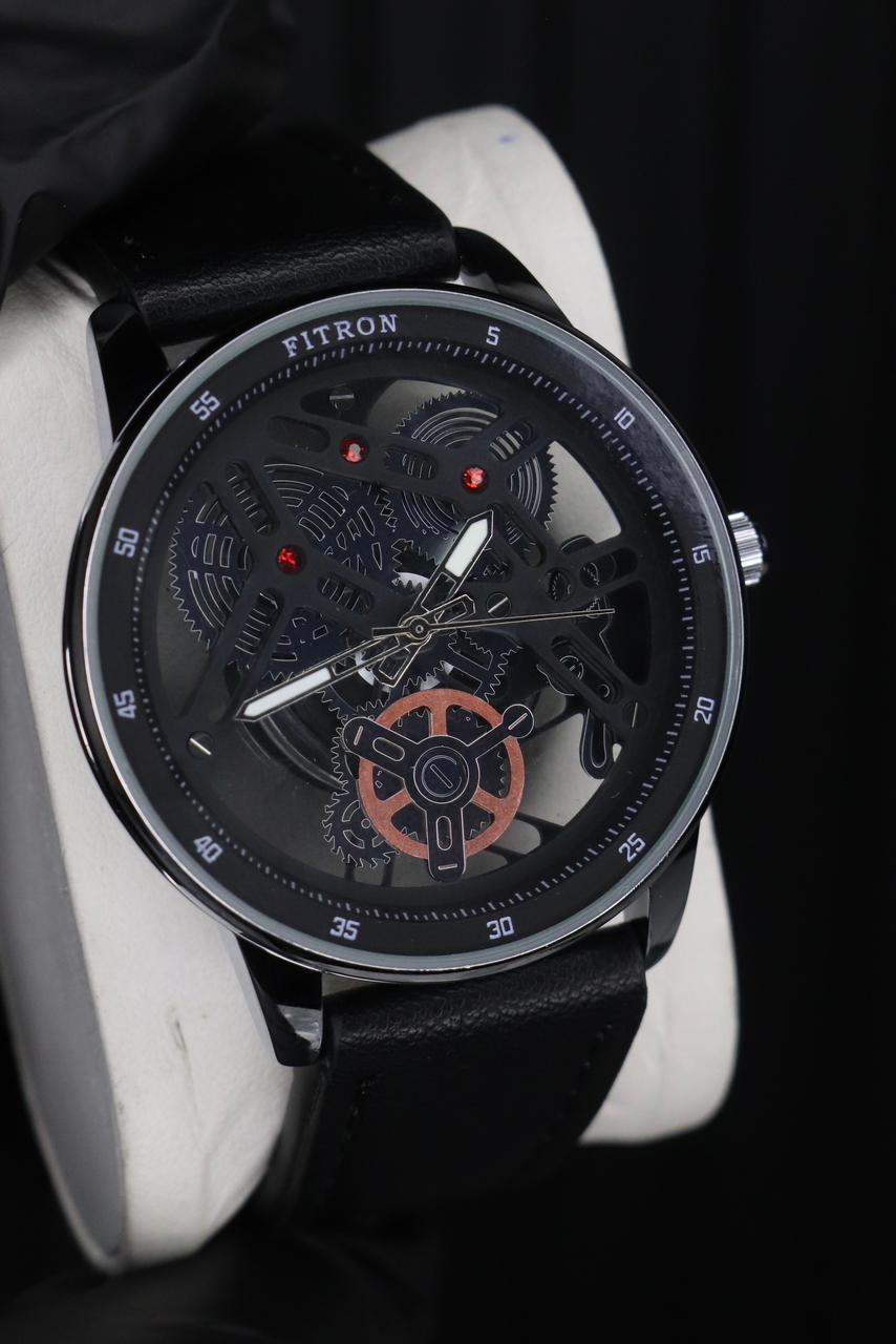 Classic Black Chronograph Watch