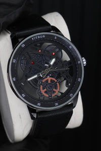 Classic Black Chronograph Watch