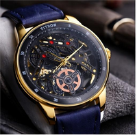 Classic Black Chronograph Watch