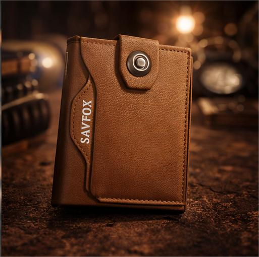 Savfox PU Leather Outlet Pocket Card Holder Wallet for Men