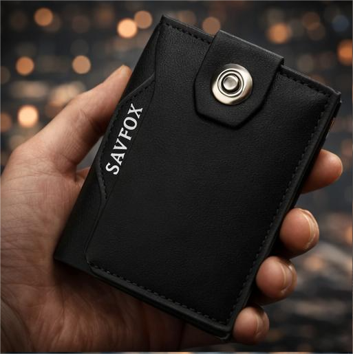 Savfox PU Leather Outlet Pocket Card Holder Wallet for Men