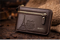 Black PU Leather Wallet for Men