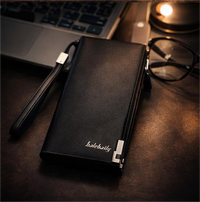 Premium Black Long Wallet for Men